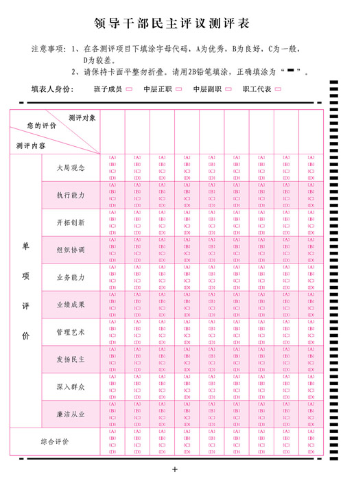領(lǐng)導(dǎo)干部測評(píng)系統(tǒng)